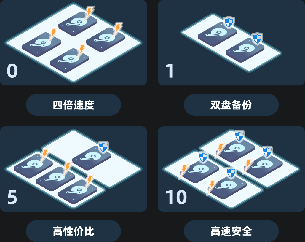 专业RAID磁盘阵列支持