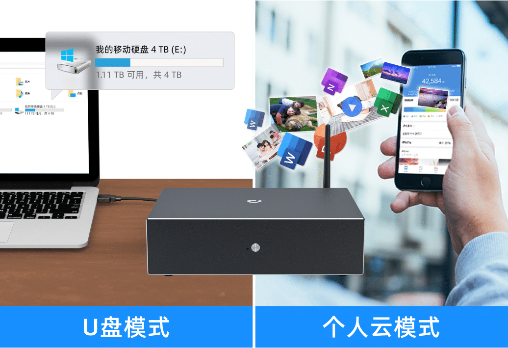 自动切换个人云NAS秒变高速U盘