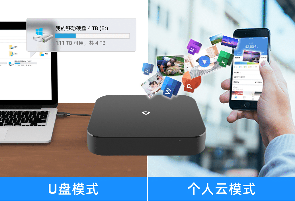 自动切换个人云NAS秒变高速U盘